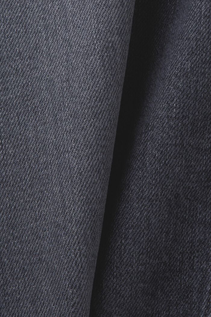 Jeans mit geradem Bein und mittlerer Bundhöhe, BLACK MEDIUM WASHED, detail image number 6