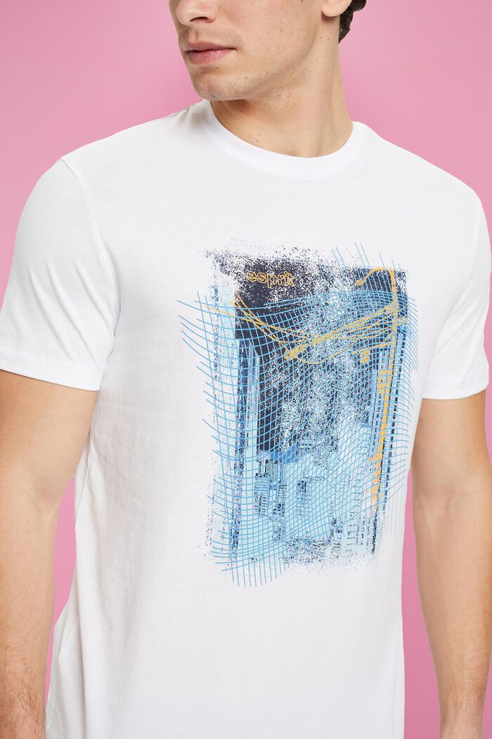 Print-T-Shirt aus nachhaltiger Baumwolle, WHITE, detail image number 2