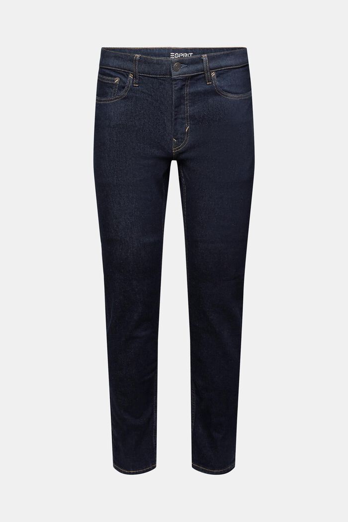 Schmale Jeans mit mittlerer Bundhöhe, BLUE RINSE, detail image number 7