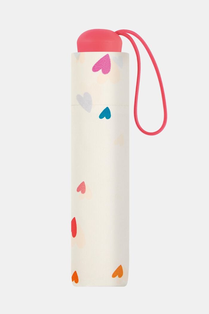 Mini parapluie pour enfants à imprimé bonbon en forme de cœur, ONE COLOR, detail image number 1