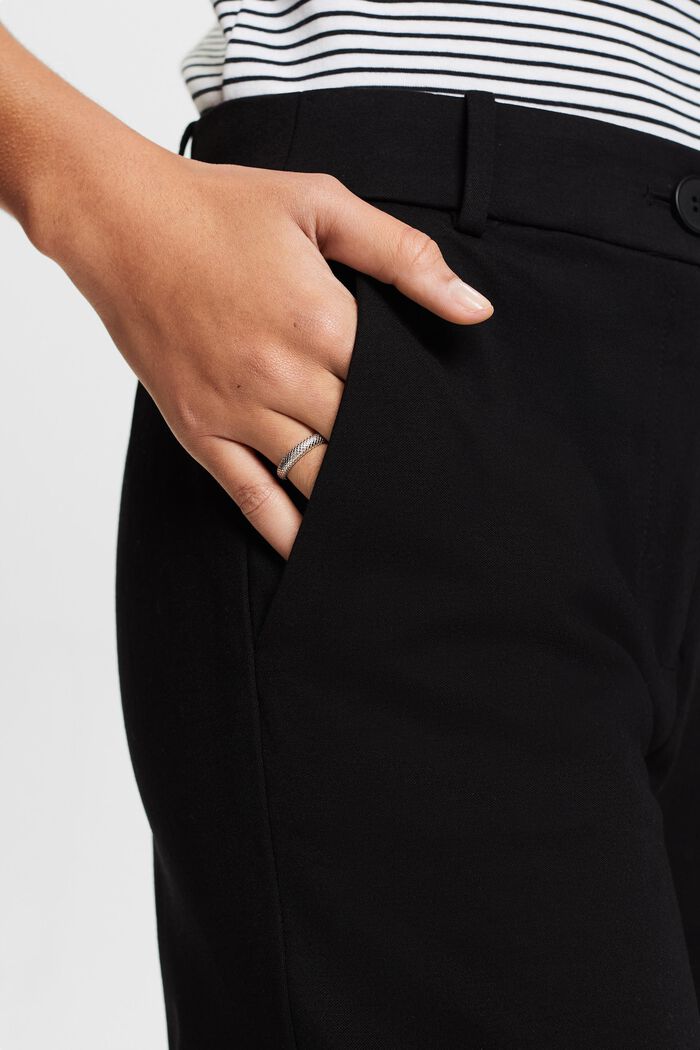 Pantalon à jambes droites mix & match PUNTO SPORTIF, BLACK, detail image number 4