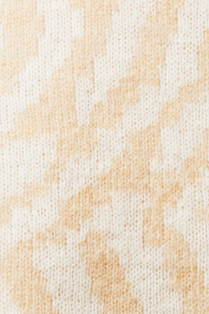 Pull-over en jacquard abstrait, DUSTY NUDE, detail image number 6