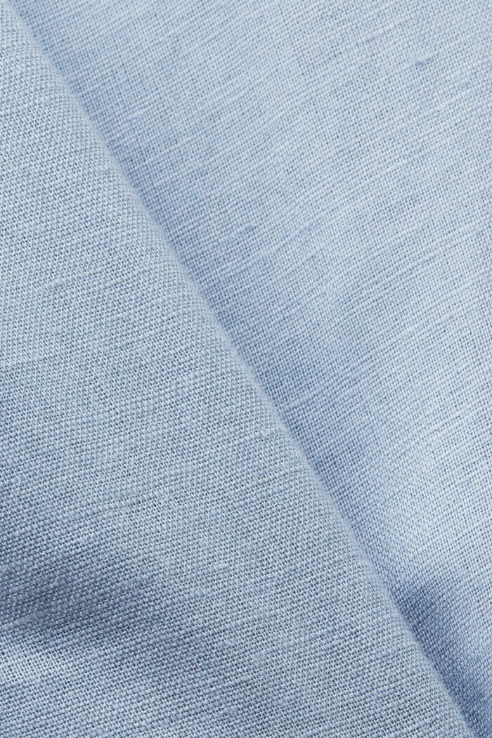 Robe fourreau en coton et lin, LIGHT BLUE LAVENDER, detail image number 5