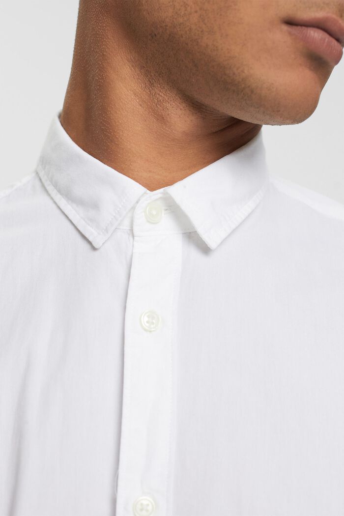 Nachhaltiges Baumwollhemd Slim Fit, WHITE, detail image number 0