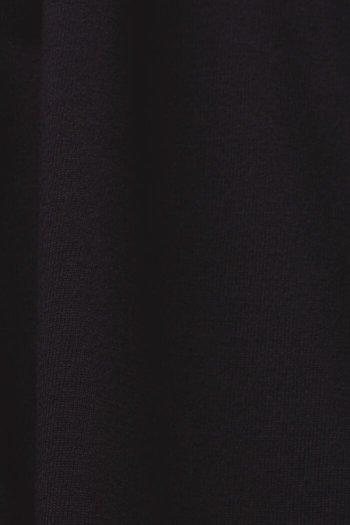 Haut en jersey à empiècements en dentelle, BLACK, detail image number 6