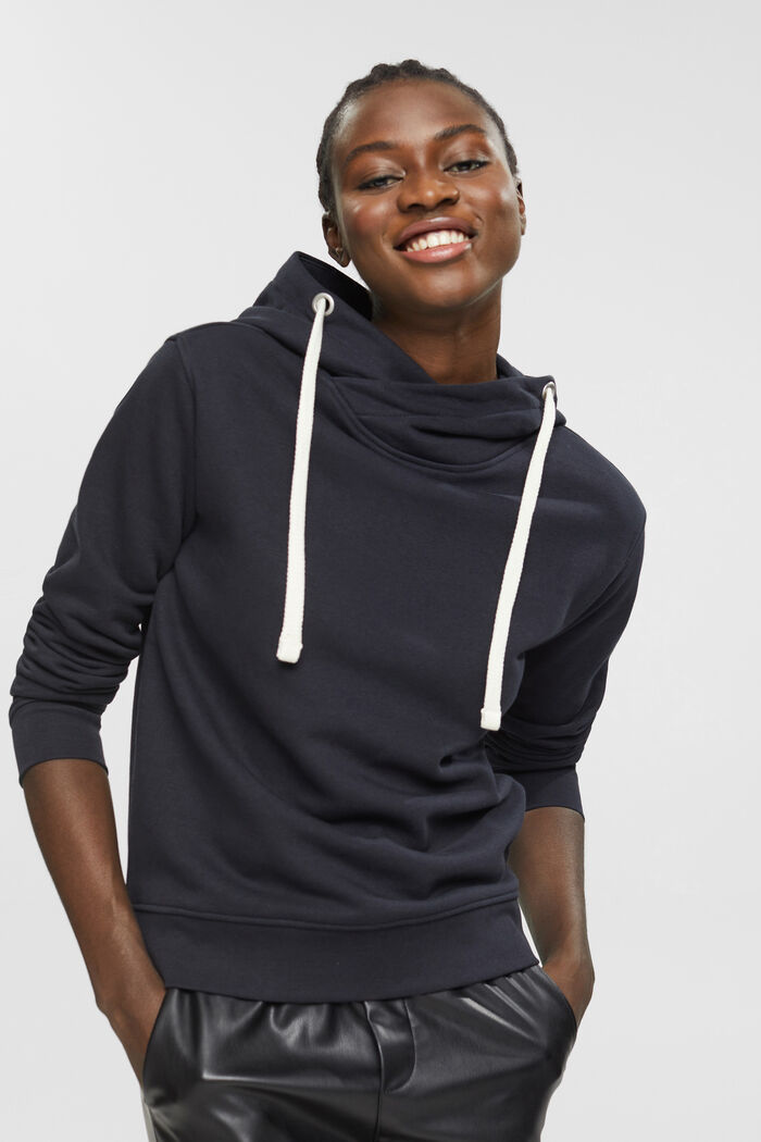 Hoodie-Sweatshirt, BLACK, detail image number 0
