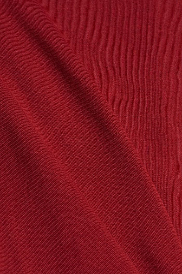 Robe en jersey, 100 % coton biologique, DARK RED, detail image number 4