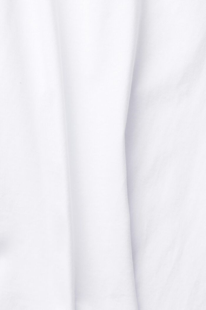 T-shirt basique, 100 % coton biologique, WHITE, detail image number 7