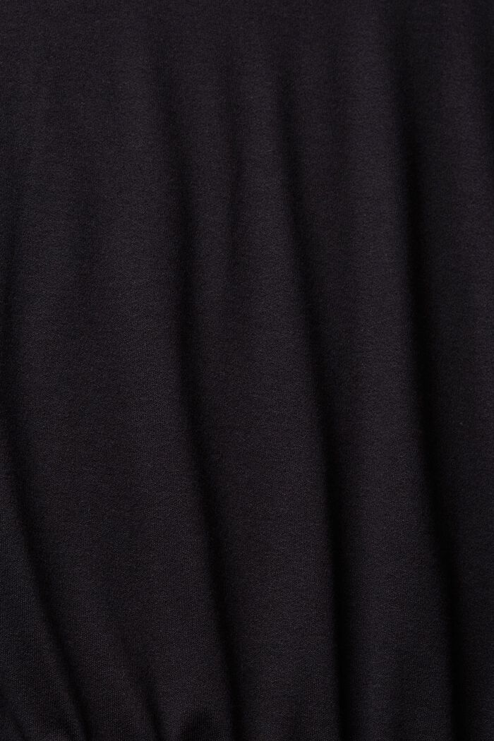 T-shirt à manches longues et ruches, LENZING™ ECOVERO™, BLACK, detail image number 5