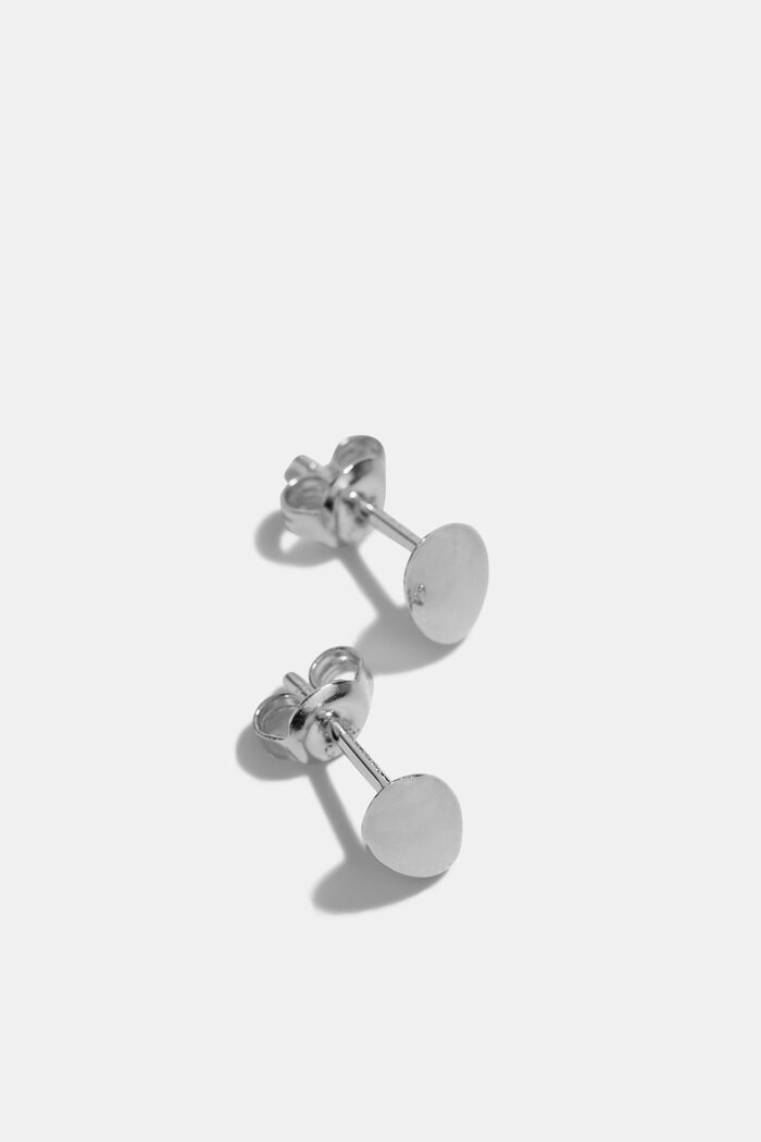 Clous d´oreilles ovales en argent sterling, SILVER, detail image number 0
