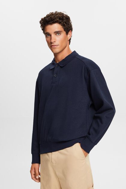 Langärmliges Polo-Sweatshirt
