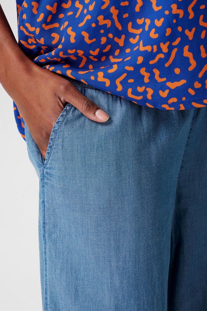 MATERNITY Pantalon à bandeau bas, BLUE LIGHT WASHED, detail image number 1