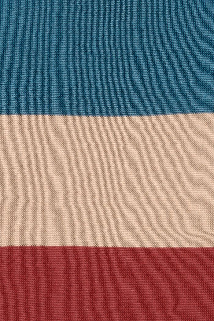 Pull-over rayé, DARK RED, detail image number 3