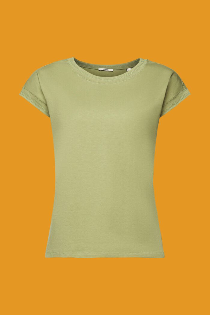 T-shirt en coton, PISTACHIO GREEN, detail image number 5