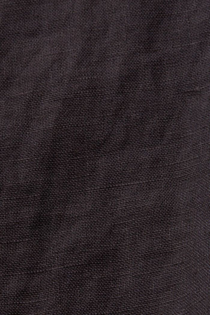 Kurzärmliges Leinenhemd, ANTHRACITE, detail image number 5