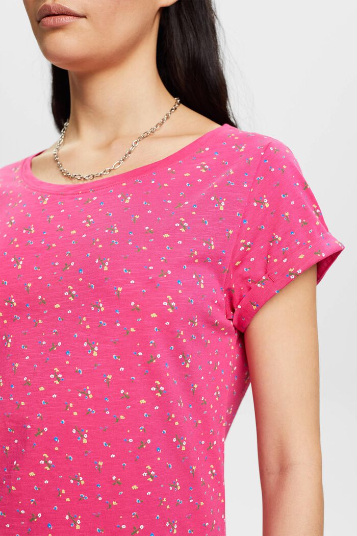 T-shirt à motif all-over, PINK FUCHSIA, detail image number 2