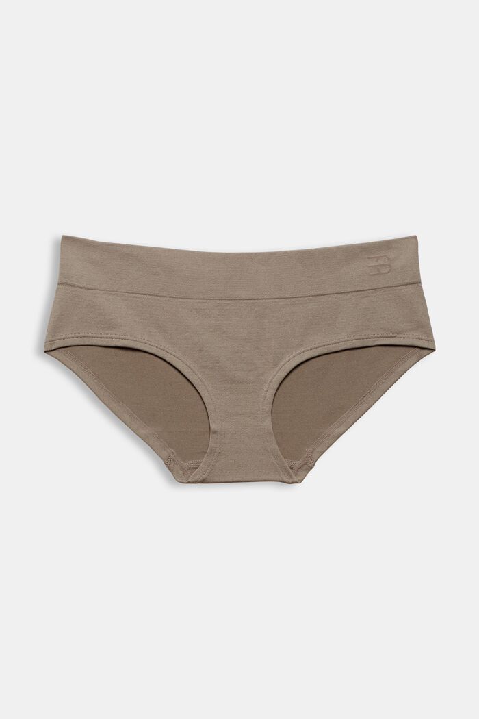 Shorty taille basse doux et confortable, LIGHT TAUPE, detail image number 0