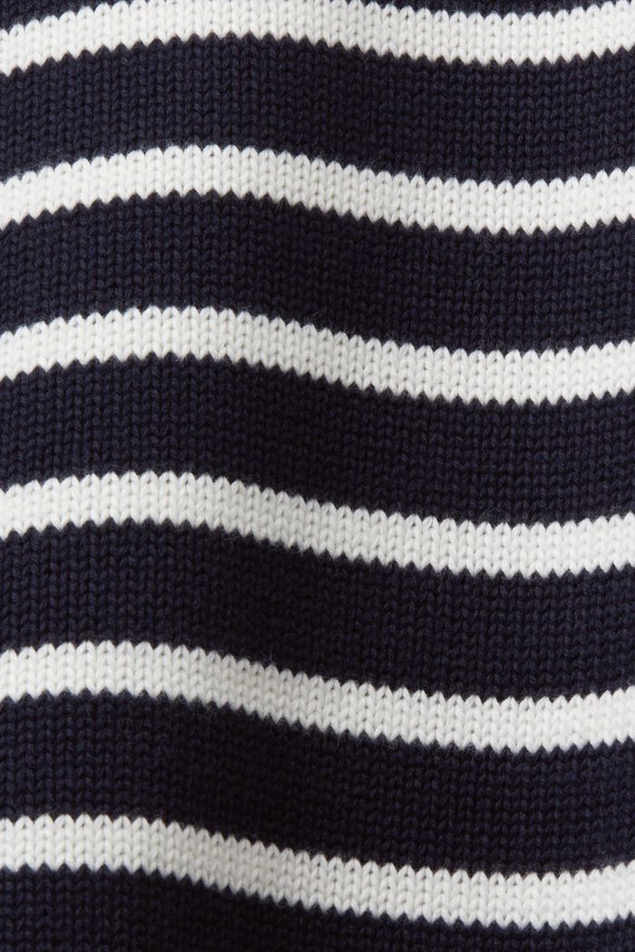 Pull-over rayé, 100 % coton, NAVY, detail image number 5