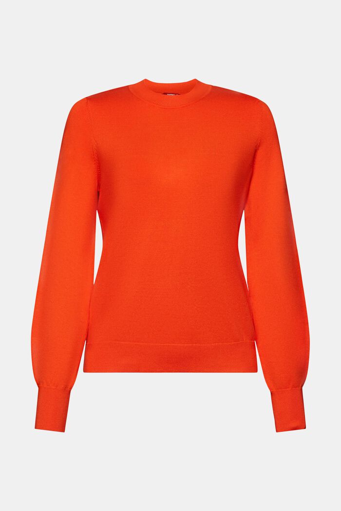 Pull-over rayé à col rond, BRIGHT ORANGE, detail image number 6