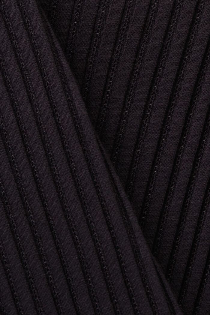 Pointelle-Top mit weitem Rundhalsausschnitt, BLACK, detail image number 5