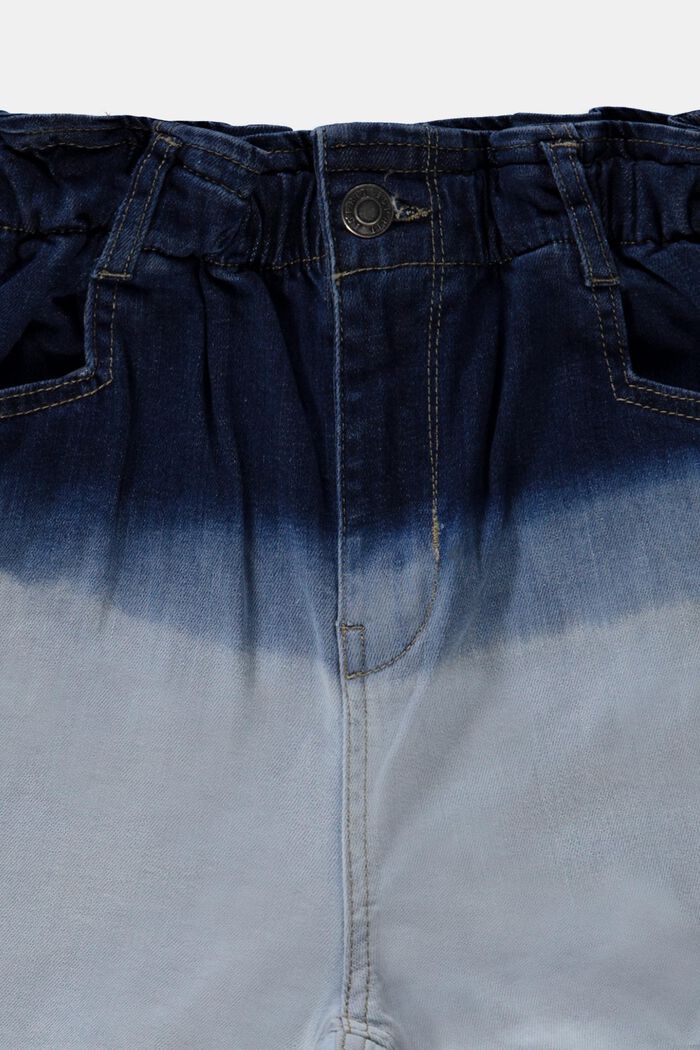 Short en jean bicolore, BLUE BLEACHED, detail image number 2
