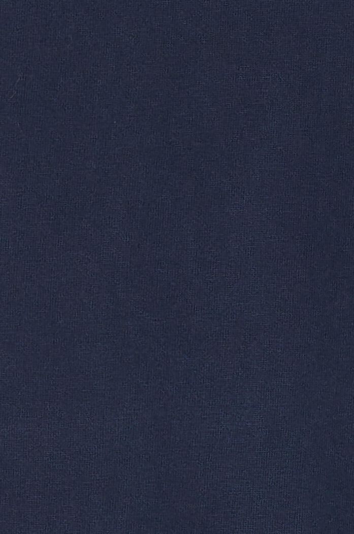 T-shirt en coton à détails en broderie anglaise, NIGHT SKY BLUE, detail image number 3