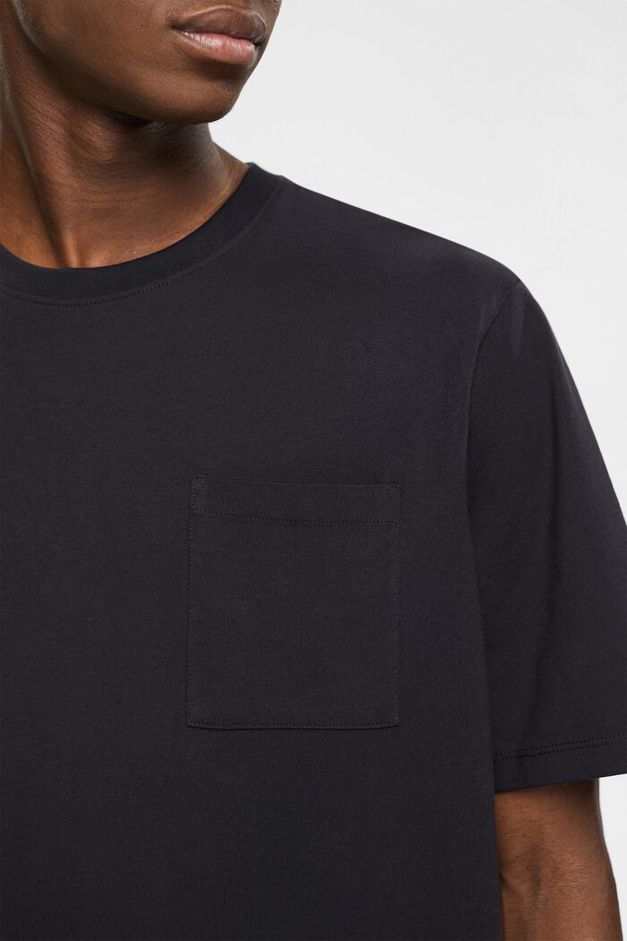 T-shirt en jersey, 100 % coton, BLACK, detail image number 3