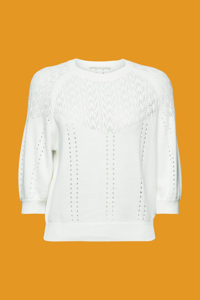 Pull au crochet, OFF WHITE, detail image number 6