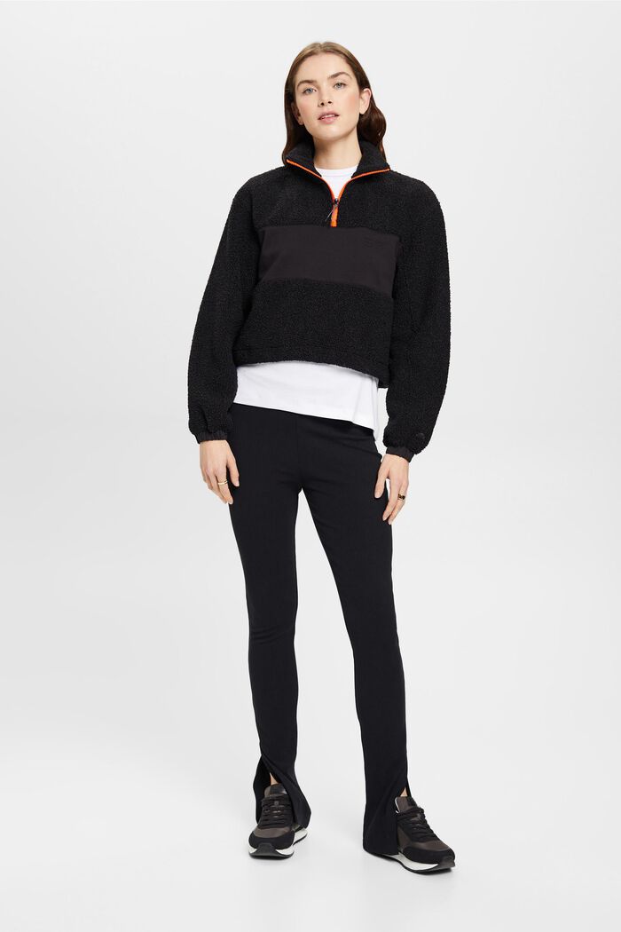 ESPRIT - Troyer-Sweatshirt aus Materialmix in unserem Online Shop