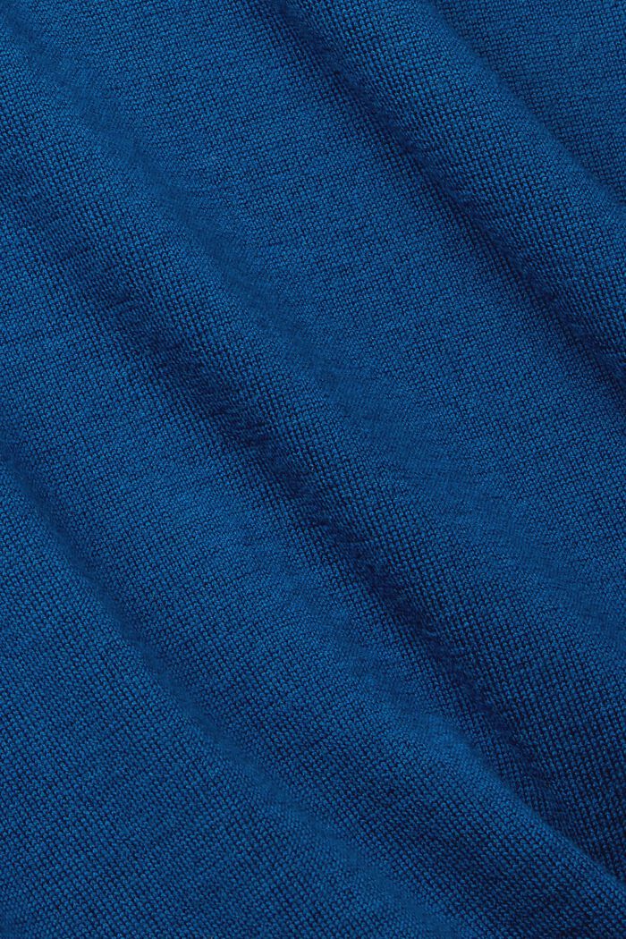 Pull-over en laine tricoté, PETROL BLUE, detail image number 1
