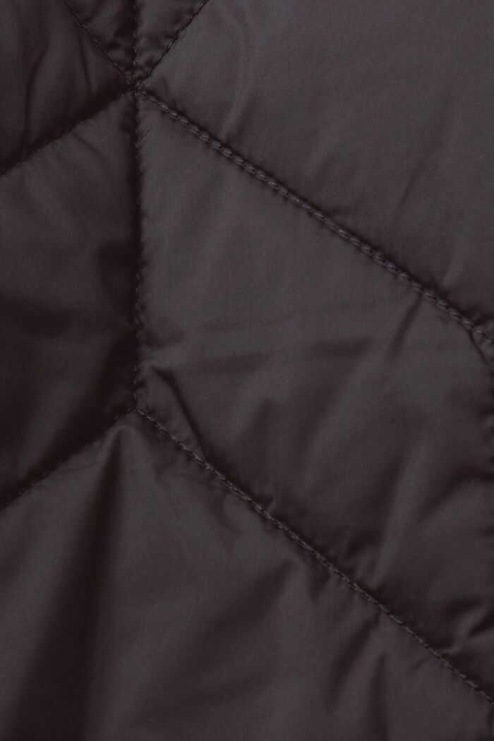 En matière recyclée : la veste matelassée doublée de peluche, BLACK, detail image number 5