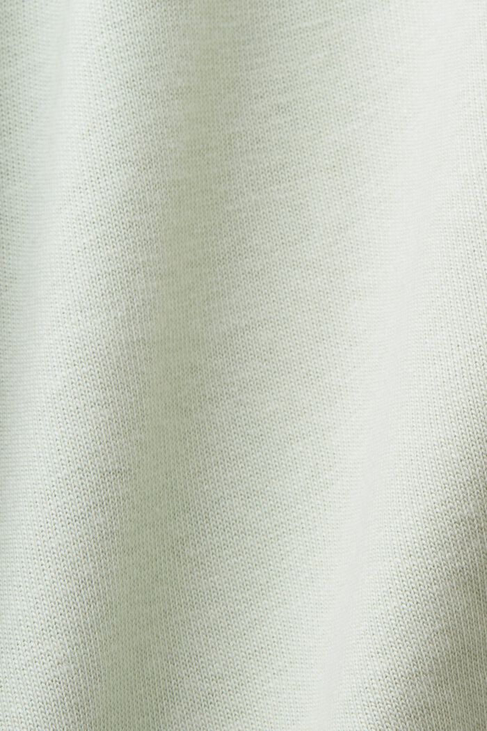 Polo-Shirt aus Jersey, Baumwollmix, PASTEL GREEN, detail image number 4