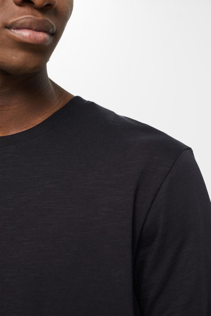 Jersey T-Shirt, 100% Baumwolle, BLACK, detail image number 0
