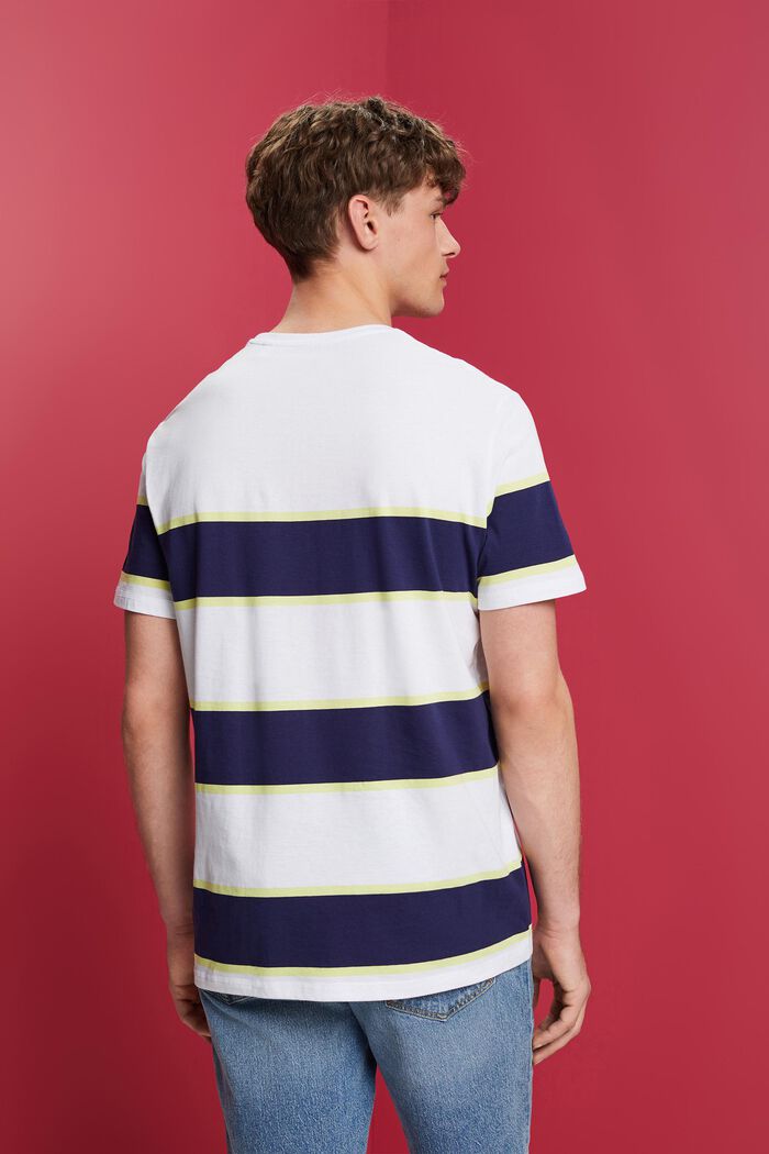 T-shirt rayé, 100 % coton, WHITE, detail image number 3