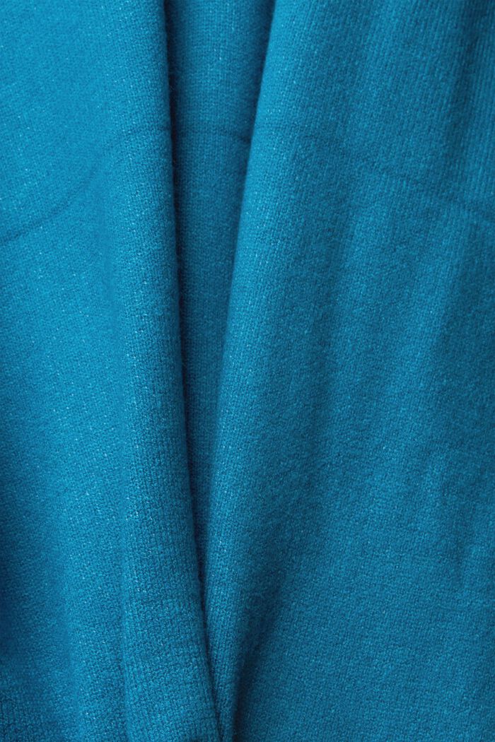 Kapuzenpullover aus Strick, TEAL BLUE, detail image number 1