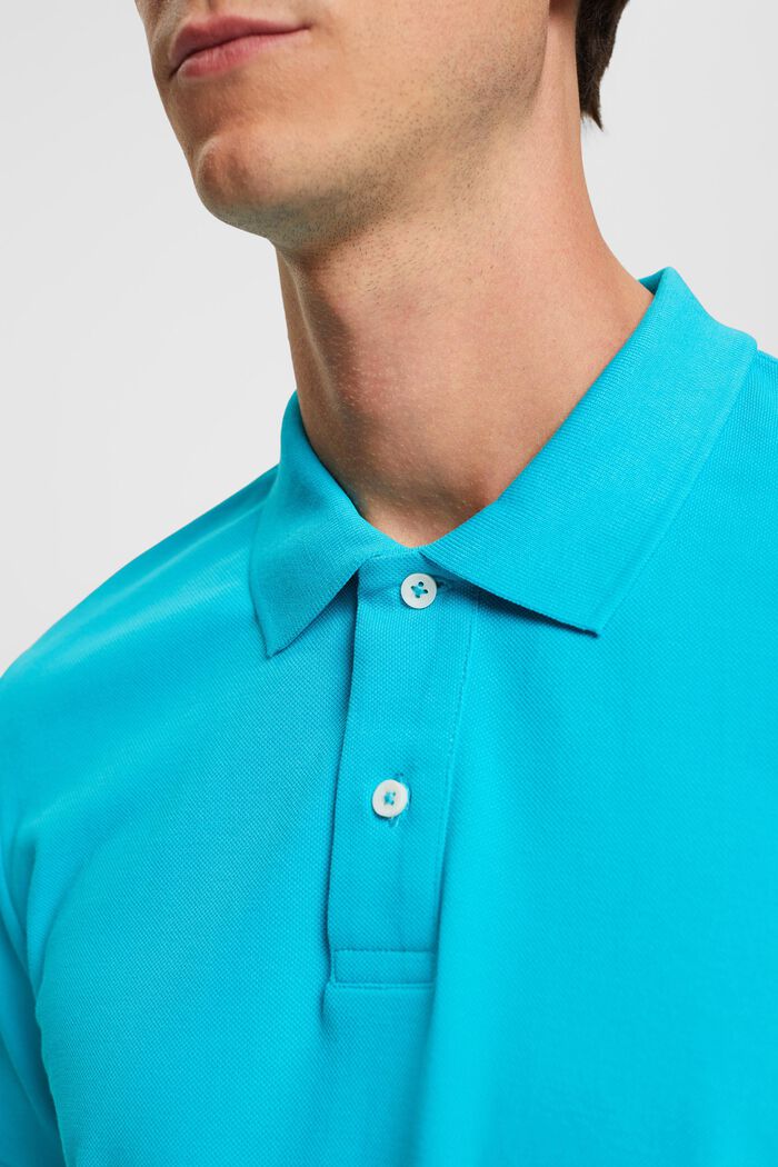 Slim Fit Poloshirt, AQUA GREEN, detail image number 2