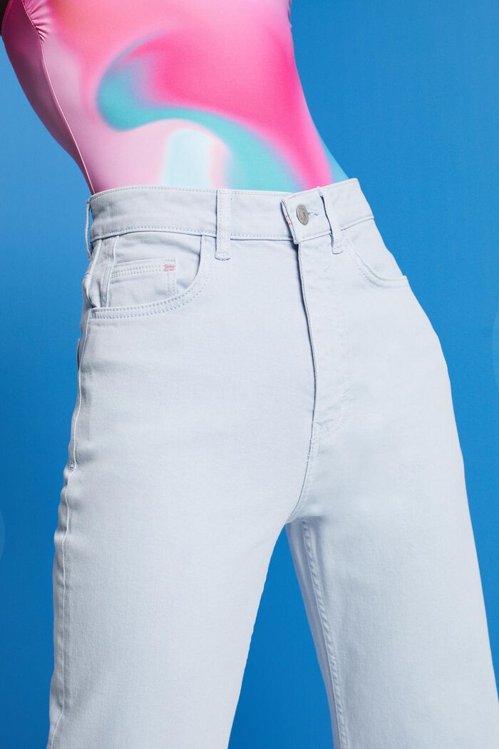 Pantalon taille haute à jambes droites, LIGHT BLUE, detail image number 2