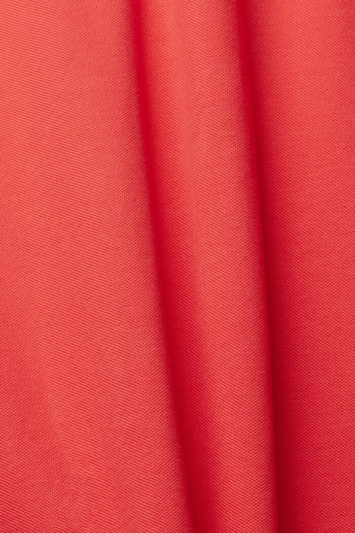 Polo en piqué de coton, CORAL RED, detail image number 1