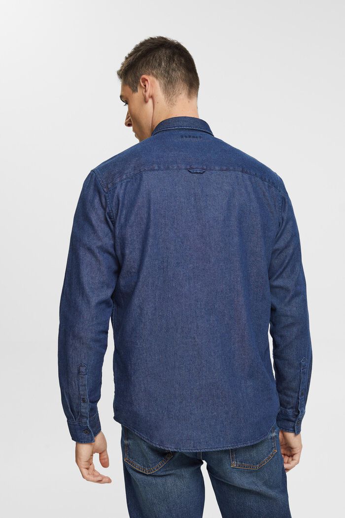 Denim-Shirt, BLUE DARK WASHED, detail image number 3