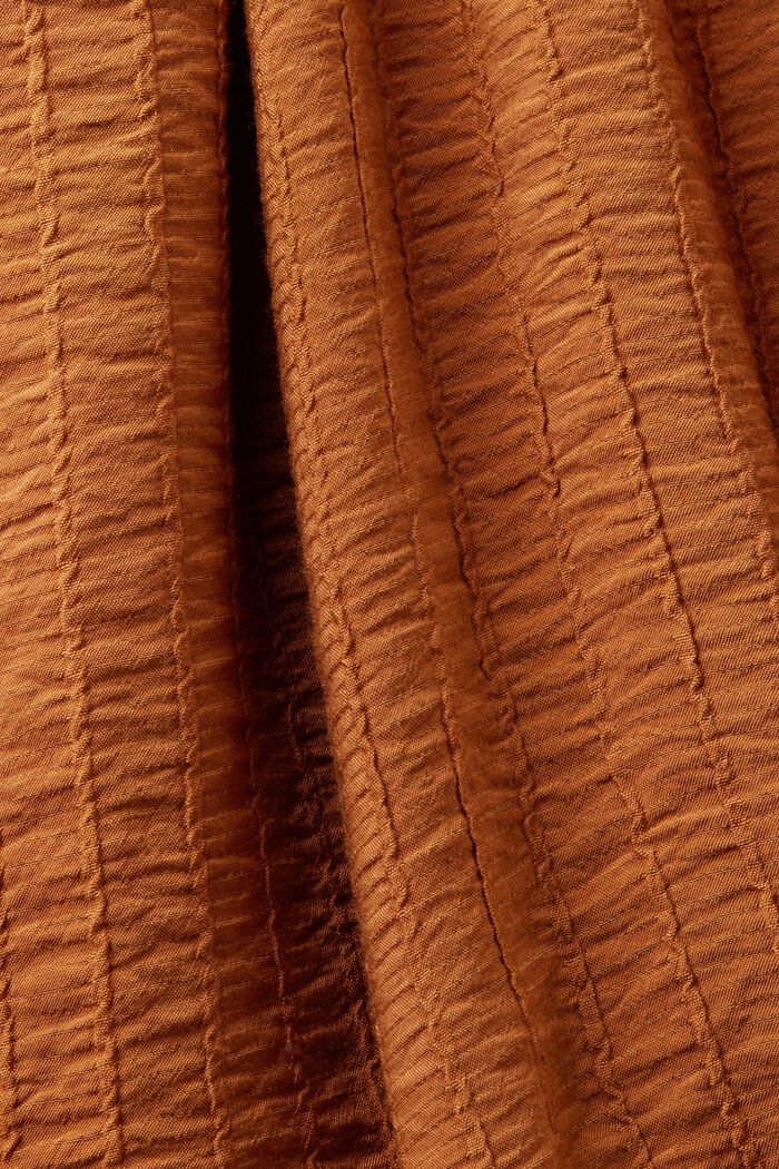 Mini-robe texturée à fronces, CARAMEL, detail image number 5