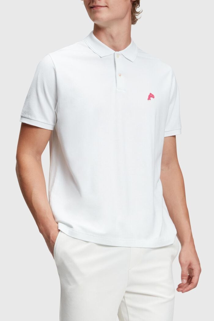 Polo classique Dolphin Tennis Club, WHITE, detail image number 0