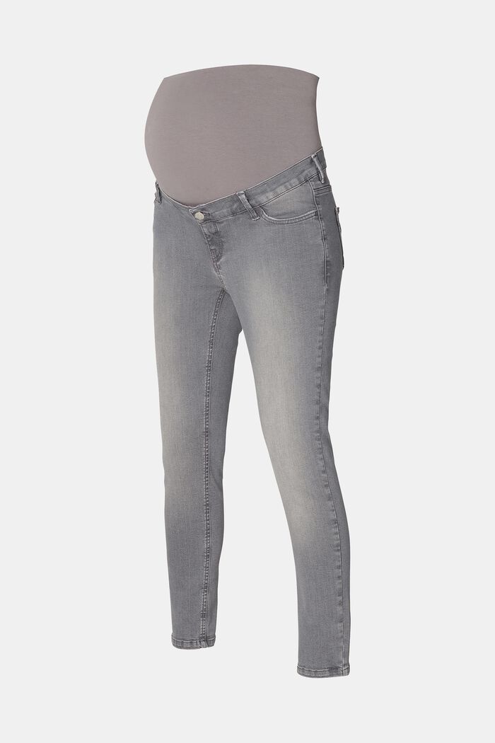 MATERNITY Skinny Jeans mit Überbauchbund, GREY DENIM, detail image number 5
