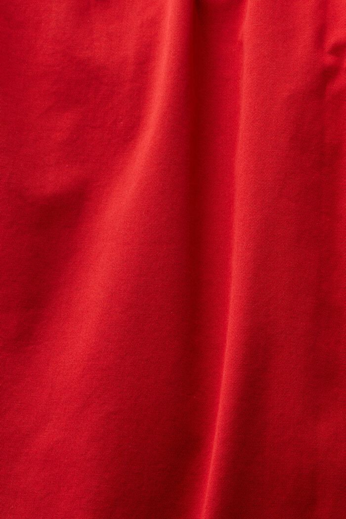 Chinohose mit weitem Bein, DARK RED, detail image number 5