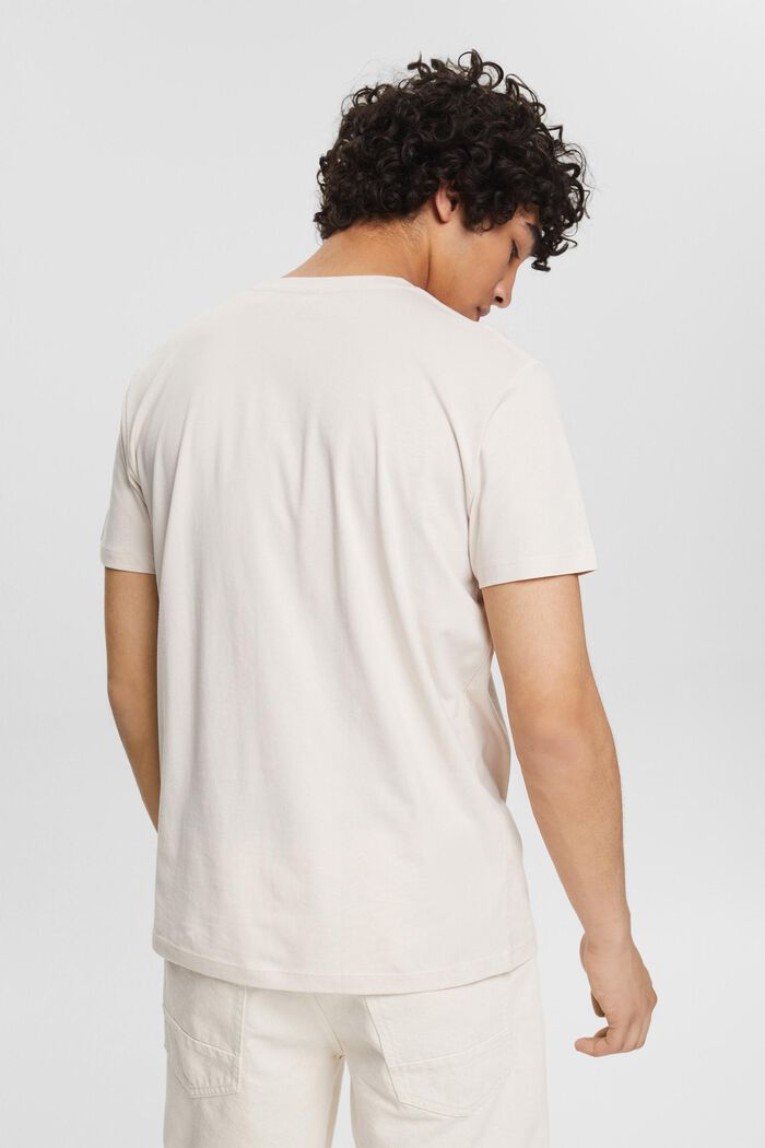 T-Shirt mit gemusterter Tasche, LIGHT BEIGE, detail image number 3