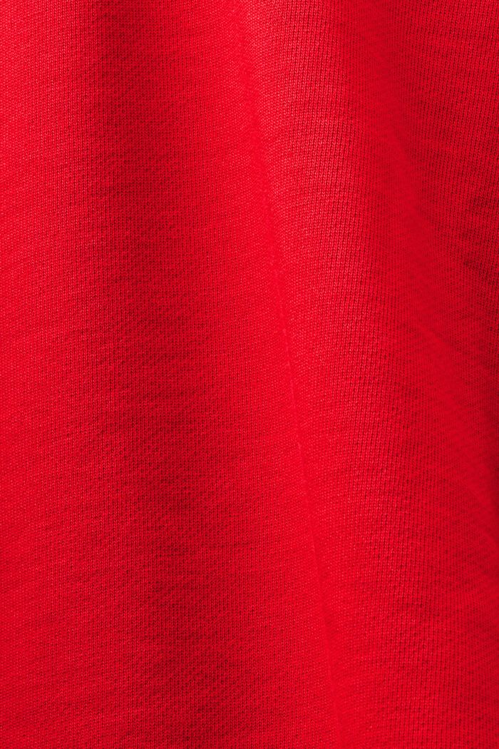 Sweat à capuche imprimé oversize unisexe, DARK RED, detail image number 7