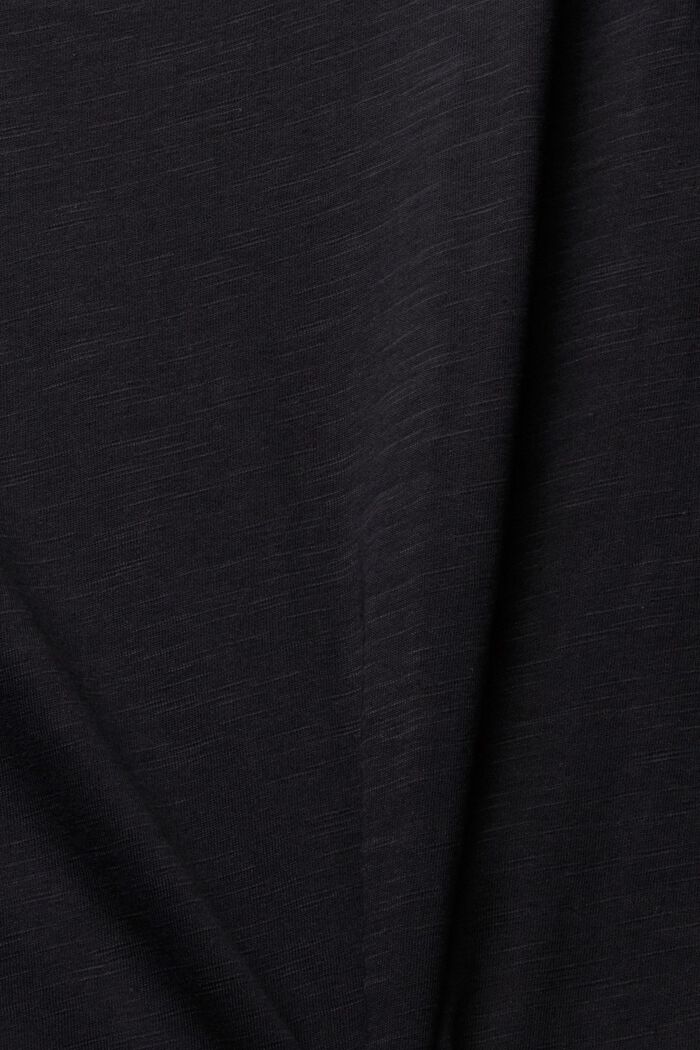 Unifarbenes T-Shirt, BLACK, detail image number 1