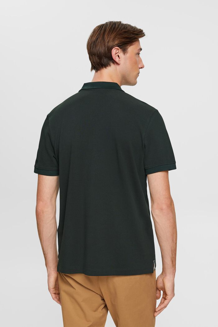 Slim Fit Poloshirt, DARK TEAL GREEN, detail image number 3