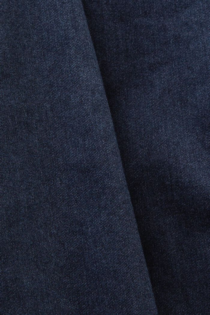 Robe salopette longueur midi en twill de coton, NAVY, detail image number 4