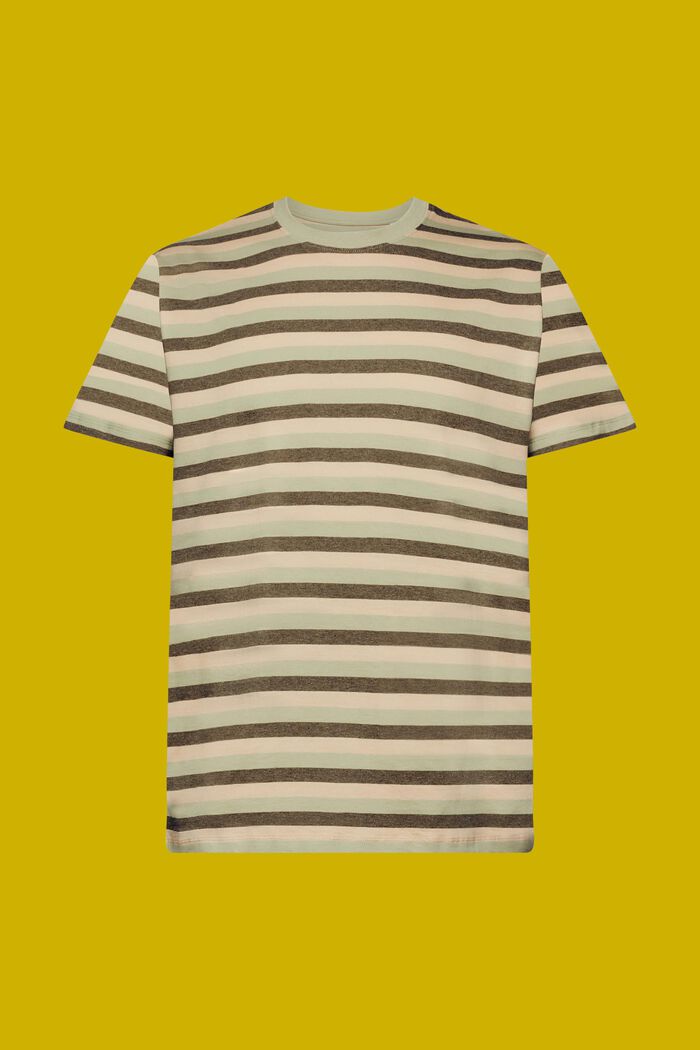 Gestreiftes Jersey-T-Shirt, 100 % Baumwolle, LIGHT GREEN, detail image number 6