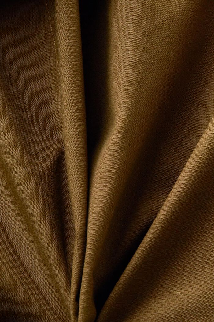 Trench-coat à boutonnage croisé et ceinture, KHAKI GREEN, detail image number 4